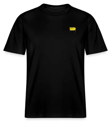 Produktbild von Spreadshirt SpongeBob Schwammkopf Stick Brustmotiv Relaxed Fit Uni T-Shirt, M, Schwarz