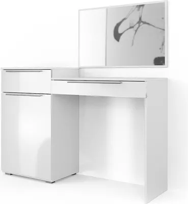 Obrázok produktu pre Toaletný stolík Vicco Lilli, 135 cm, biely vysoký lesk