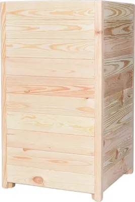 Produktbild von TIMBERMIK Holz Blumenkasten 40x40x70 cm – Geschliffener Pflanzkübel für Garten & Balkon, Außen & Innen, Rechteckiger Blumenkübel aus Naturholz