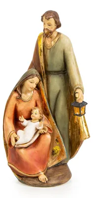 Produktbild von Weihnachtskrippe Heilige Familie - Maria Josef Jesus 19,5 cm