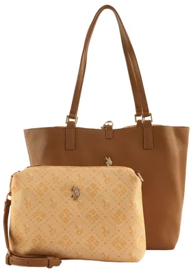 Produktbild von U.S. POLO ASSN. Shopper Schultertasche Malibu Shopping Bag Brown Sugar braun