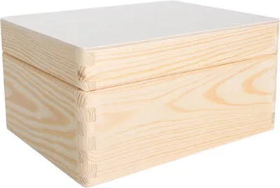 Productafbeelding van Creative Deco houten doos met deksel, 19,5 x 15 x 10 cm (+/-1cm)
