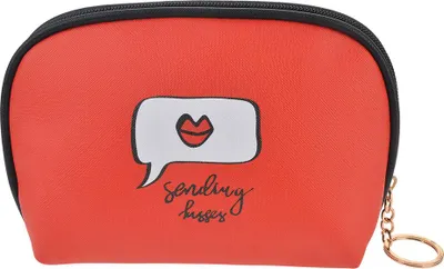 Produktbild von Clayre & Eef Damenkulturtasche 19x5x12 cm Rot Polyester