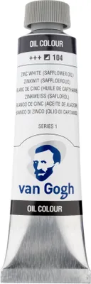 Image de Peinture à l'huile Van Gogh en tube de 40 ml, blanc de zinc (huile légère), 104