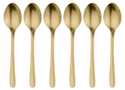 Produktbild von Teelöffel Set 6 Stück LUI GOLD Goldenfarben - Verlo