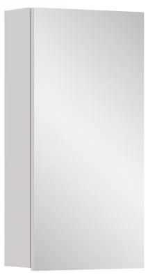 Produktbild von Badezimmer Spiegelschrank mit 38 cm Breite in weiß, 1 Spiegeltür - VELLORE-158