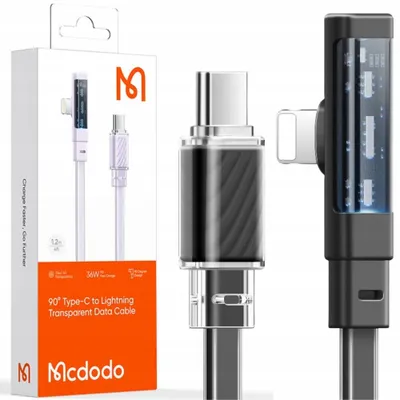 Immagine prodotto di Mcdodo Usb-C Per Iphone Cavo Angolato Ad Alta Velocità 36W 1,2M Nero