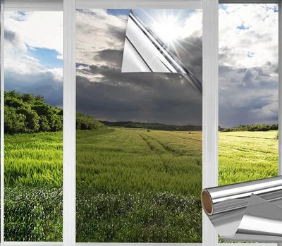 Produktbild von Wärmeschutzfolie Mit 99% Sonnenschutz, Spiegelfolie Für Fenster, Anti-Kratz PET-Material Für Innen & Außen