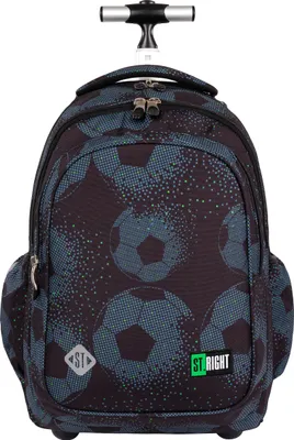 Produktbild von Trolley Rucksack mit Rollen und Teleskopgriff Schulranzen ST.RIGHT Kinder Mädchen Fußball