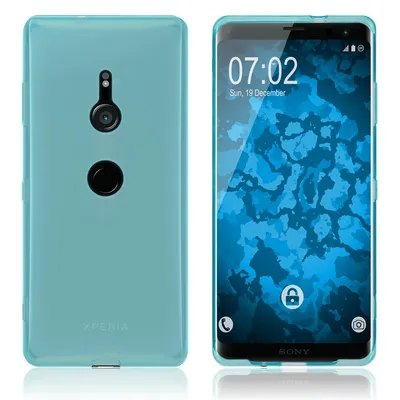 Produktbild von PhoneNatic Case kompatibel mit Sony Xperia XZ3 - türkis Silikon Hülle transparent Cover