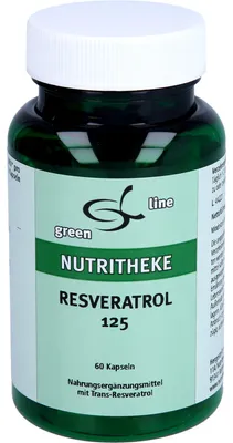 Produktbild von Green Line Nutritheke Resveratrol 125 Kapseln, 60 St. Kapseln