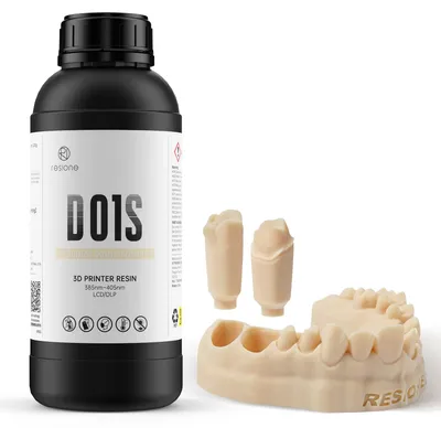 Imagen del producto de Resina para impresora 3D, color concha, 1 kg - Resina para modelos dentales