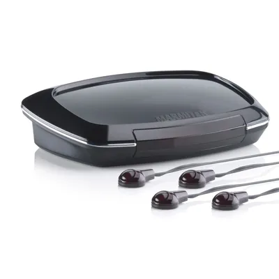 Produktbild von Infrarot Extender - Marmitek Invisible Control Black 4 - Bedienung Geräten in geschlossenen Schrank mit eigenen Fernbedienung - 4x Emitter (Klebe) LEDs - Infrarotverlängerung - Tischmodell