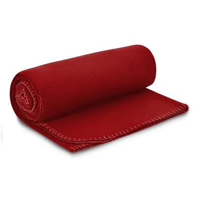 Produktbild von Fleecedecke 130x160 Wohn- & Kuscheldecke Tagesdecke weinrot