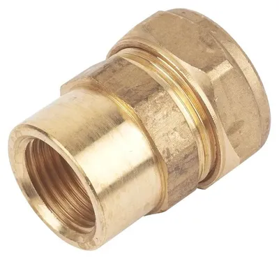 Messing Kompressionskupplung 22 mm x 1/2" BSP IG, 1 St.