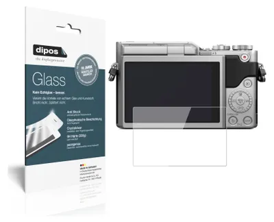 Produktbild von 2x Schutzfolie für Panasonic Lumix DC-GX880 - Anti-Shock 9H Folie dipos Glass