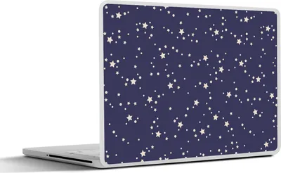 Produktbild von MuchoWow® Laptop Aufkleber Sticker Cover Sternenhimmel - Weltraum - Muster - Kinder 30x21 cm - Sticker für Laptop - Selbstklebend