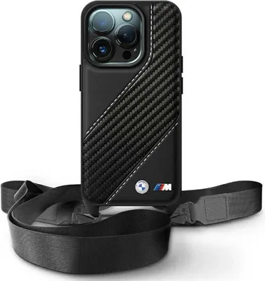 Obrázek produktu pro BMW BMHCP16X23PSCCK Pevné pouzdro Apple iPhone 16 Pro Max M Edition Carbon Stripe & Strap černé