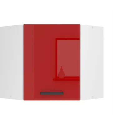 Immagine prodotto di Armadio a muro Belini per cucina, armadi da cucina SGN. Larghezza 60 cm. Pensile a 1 anta, pensili da cucina, armadio a muro, rosso lucido