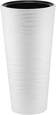 Immagine prodotto di Vaso da fiori - Forma rotonda - Bianco - 57 cm
