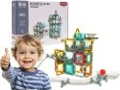 Obrázok produktu pre magnetické KONŠTRUKČNÉ KĽÚČE dráha s guličkou 88 el. Dráha s guličkou pre deti