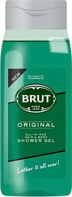 Zdjęcie produktu dla Brut - Płyn pod prysznic - Wszystko w jednym do włosów i ciała - Oryginalny - Odżywczy i odświeżający - 500ml - 1 szt