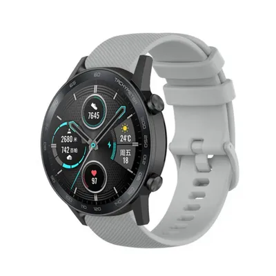 Produktbild von Strap-it Honor Magic Watch 2 Luxus-Silikonarmband (Grau)