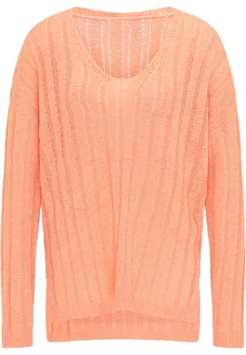 Image de Pull en maille pour femme EVER - Abricot, XS/S