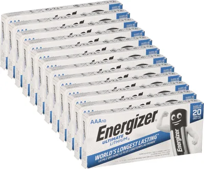 Obrázek produktu pro 120x baterie Energizer Ultimate Lithium LR03 1,5V AAA Micro L92