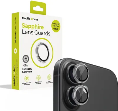 Immagine prodotto di Mobile Origin Sapphire Lens Protector, trasparente - iPhone 16/16 Plus