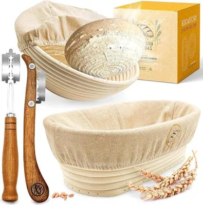 Immagine prodotto di Set di accessori per la panificazione con coltelli da impasto e teglia