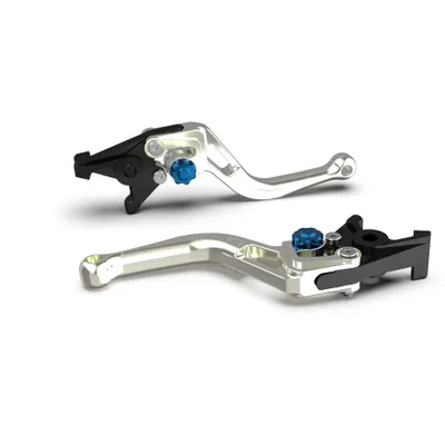 Produktbild von Kupplungshebel LSL BOW L57R mit ABE kurz für Honda CRF Africa Twin 1000 ccm Bj. 2016 - 2019, Farbe Hebel:silber, Farbe Versteller:blau