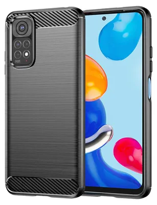 Obrázek produktu pro Husa pentru Xiaomi Redmi Note 11 / Note 11S - Techsuit Carbon Silicone - Black