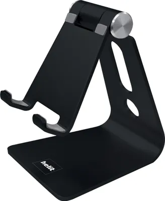 Produktbild von helit Smartphone-Ständer "the lite stand" schwarz aus Aluminium
