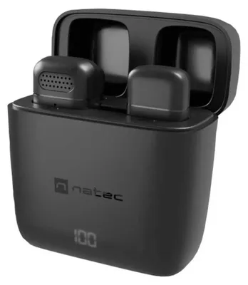 Zdjęcie produktu dla NATEC Hopper, Mikrofon Lavalier/lapel, -38 dB, 20 - 20000 Hz, 48 kHz, 65 dB, Bezprzewodowy
