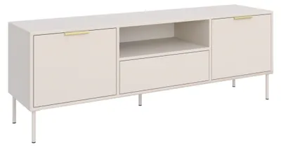 Produktbild von Selsey Vena - TV-Lowboard 2-türig mit Schublade & Fach, Kaschmir, 160 cm