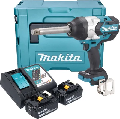 Produktbild von Makita DTW 1005 RGJ Akku Schlagschrauber 18 V 1360 Nm 3/4" Brushless + 2x Akku 6,0 Ah + Ladegerät + Makpac