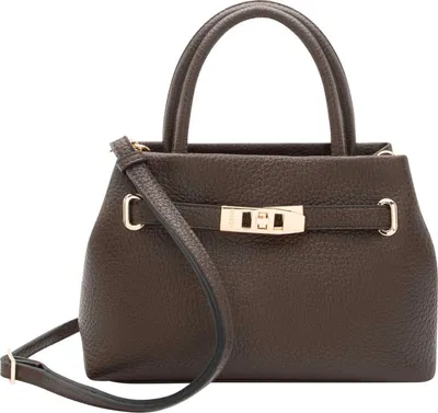 Produktbild von L.CREDI Handtasche Umhängetasche Renate Handle Bag Chocolate dunkelbraun