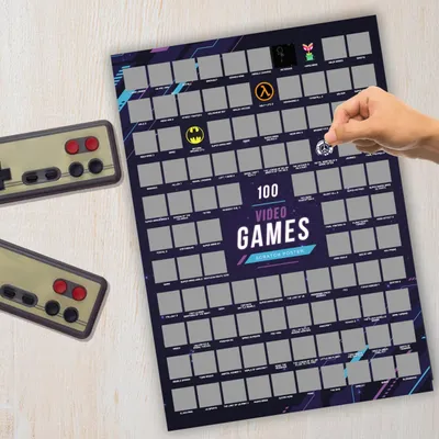 Obrázok produktu pre Mad Monkey - Rubbelposter Top 100 Videospiele
