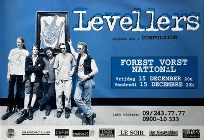 Zdjęcie produktu dla Levellers - Koncert w Belgii, 1995 - Plakat - 67x98 cm