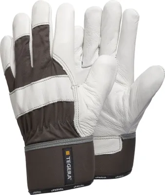 Produktbild von Ejendals Tegera® 55 Lederhandschuh mit EN 388 Schutz für präzise Arbeiten in Industrie- und Handwerksumgebungen (6 Paar)