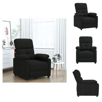 Produktbild von vidaXL Relaxsessel Schwarz Stoff -  Sessel