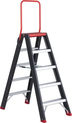 Produktbild von Altrex Taurus beidseitig begehbare Stufenleiter TDO 5 Stufen mit Bügel