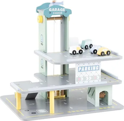 Immagine prodotto di Garage in legno TP10251GR con 3 piani e 4 auto