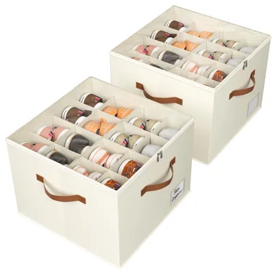 Stapelbare Schuhbox 2er-Pack, 16 Paar, durchsichtiger Reißverschluss
