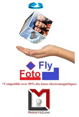 Image de Cadre photo 3D en lévitation FOTOFLY pour base MAGNETICLAND