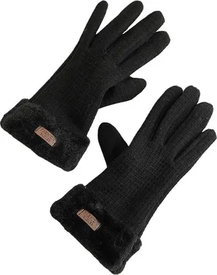 Produktbild von INF Touchscreen Thermohandschuhe - Winddichte Fleecehandschuhe für Winteraktivitäten Schwarz