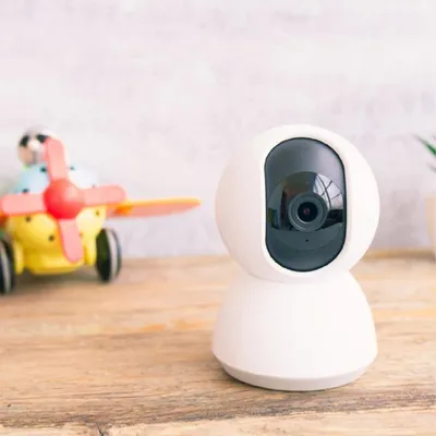 Image de Caméra de Surveillance Intérieure Connectée WiFi Ronde 360° 1080p