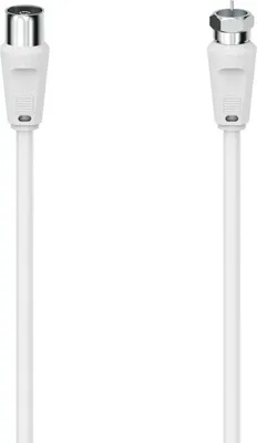 Produktbild von Hama 00305057, 1,5 m, F-Typ, Koaxial, Weiß