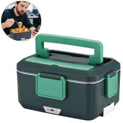Produktbild von 3,5 l doppellagige elektrische Lunchbox, 12V/24V, 90W, komplettes Zubehörset, erhitzt im Auto, Büro, Freien – Pendeln/Reisen sorgenfrei